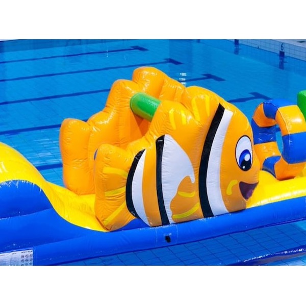 Waterstormbaan visrun met slide