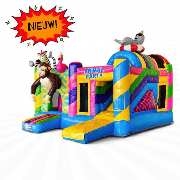 Multiplay Springkussen Animal Party Multiplay Springkussen Animal Party